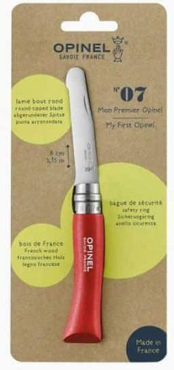 Opinel No.07 Taschenmesser Rotes in Scheide Verschiedene Farben