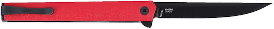 Crkt Ceo Flipper Pocket Knife Red-Black