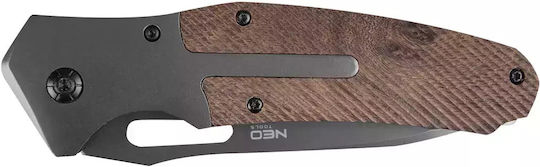 Neo Tools Survival Pocket Knife Brown with Sheath