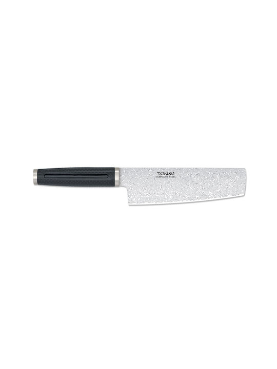 Tokisu Μαχαίρι Nakiri από Δαμασκηνό Ατσάλι 18cm