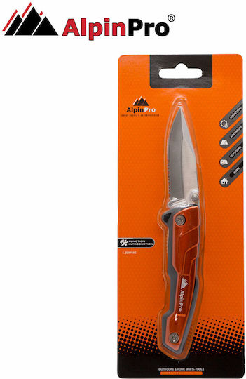 AlpinPro Джобно Ножче Survival Кафяв