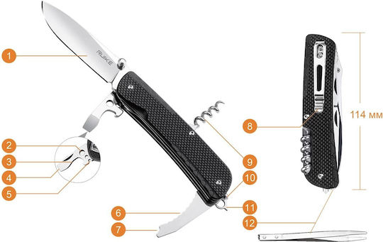 Ruike LD21-B Multitool Schwarz