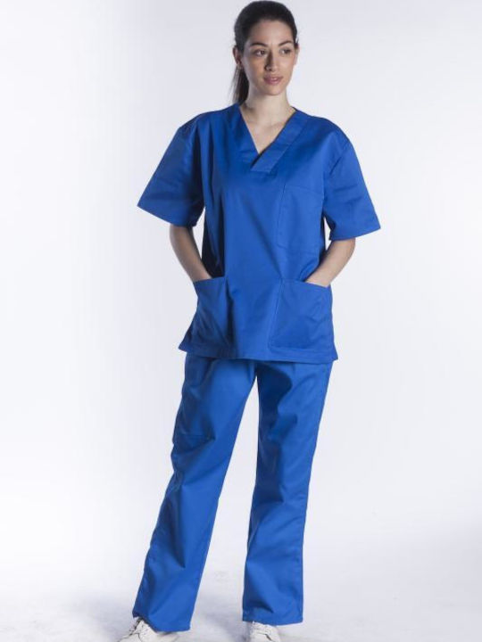 Fageo Pantaloni de Lucru Alb
