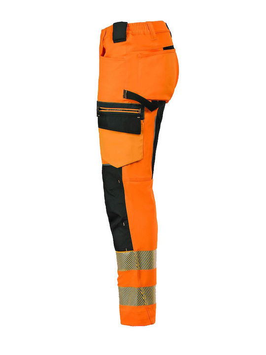 Stenso 4stretch Reflektierend Arbeitshose Orange