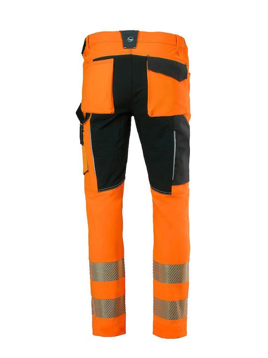 Stenso 4stretch Reflektierend Arbeitshose Orange
