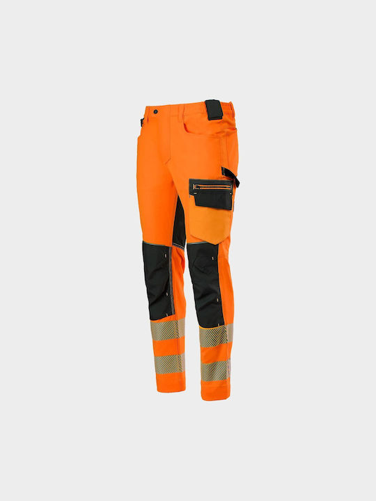 Stenso 4stretch Reflektierend Arbeitshose Orange