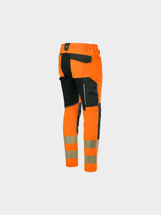 Stenso 4stretch Reflektierend Arbeitshose Orange