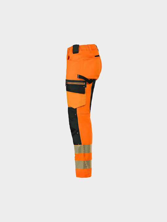 Stenso 4stretch Reflektierend Arbeitshose Orange