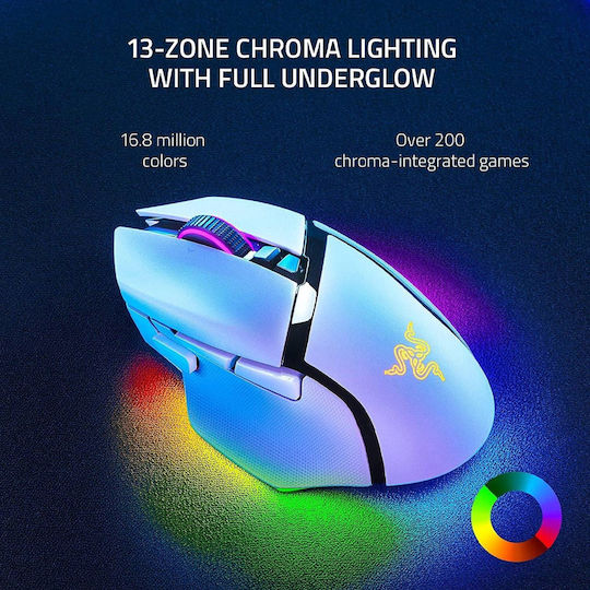 Razer Basilisk V3 Pro 35K Wireless RGB Gaming Mouse 35000 DPI White