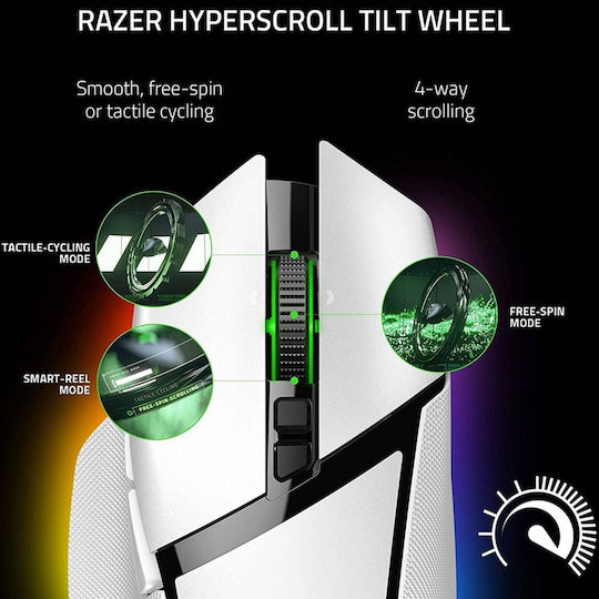 Razer Basilisk V3 Pro 35K Wireless RGB Gaming Mouse 35000 DPI White
