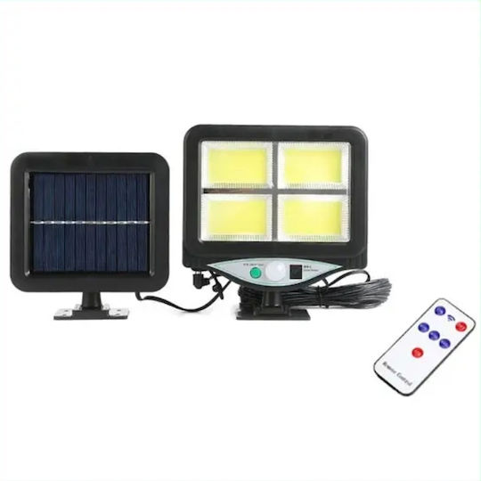 Solarleuchte Straße 12W 960lm Kaltweiß 6000K mit Bewegungssensor Fotowiderstand und Fernbedienung IP65