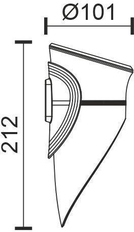 Spot Light Επιτοίχιο Ηλιακό Φωτιστικό 2W 130lm με Φυσικό Λευκό Φως 4000K
