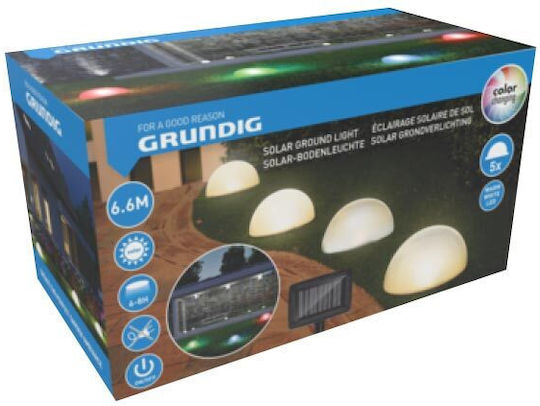 Grundig Καρφωτό Ηλιακό Φωτιστικό Φανάρι με Θερμό Λευκό Φως