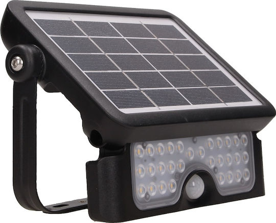Orno Projector Solar Light 5W 500lm Natural White 4000K with Motion Sensor IP65 21.74cmx14.93cmx3.37cmcm