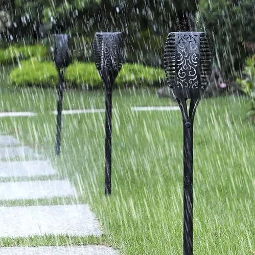 Gardlov Aufgespießt Solarleuchte Fackel mit Warmes Weiß Licht 51cmx7cmcm