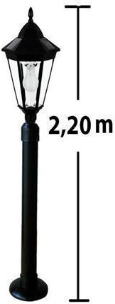 Solarleuchte Boden Column mit Bewegungssensor