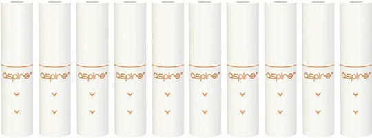 Aspire Vilter Ανταλλακτικά Φίλτρα 10τμχ σε Λευκό χρώμα