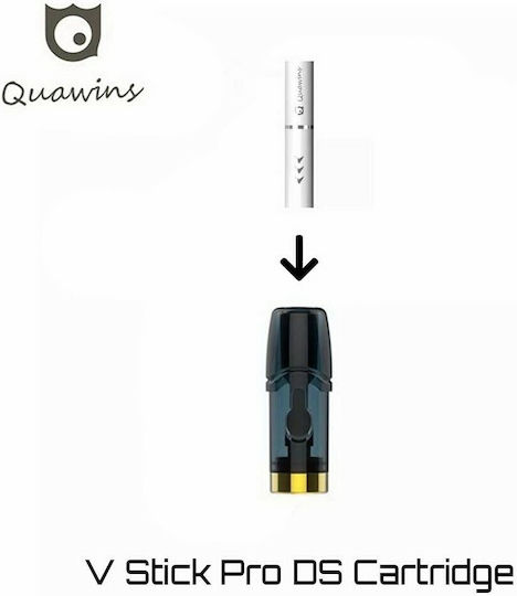 Quawins Vstick Pro Ds Coil Ersatzteil Pod 2ml mit Heizwendel 1.3ohm OIL3Stücke PodDezämehne