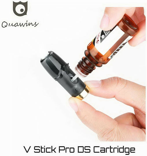 Quawins Vstick Pro Ds Coil Ersatzteil Pod 2ml mit Heizwendel 1.3ohm OIL3Stücke PodDezämehne