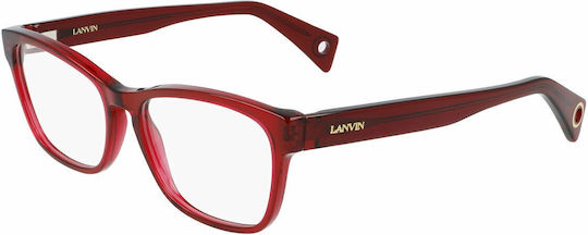 Lanvin Plastic Eyeglass Frame Red LNV2603-600