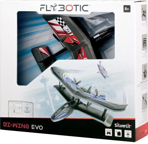 Silverlit Flybotic Bi-wing Evo Ferngesteuertes Flugzeug Schwarz