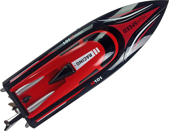 Lean Toys Powerboat H101 Teleghidat Navă Roșu