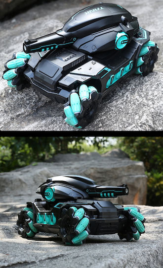 Радиоуправляемо Резервоар 4WD Черен