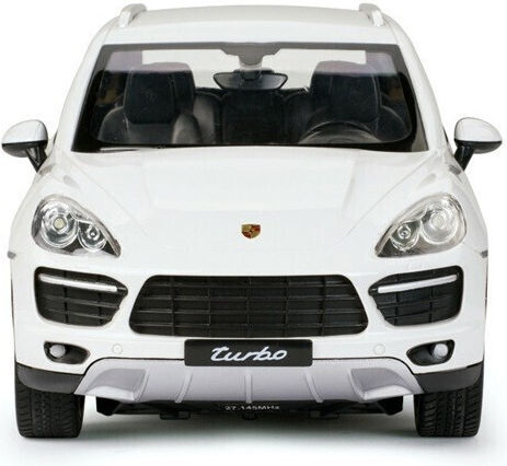 Rastar Cayenne Turbo 1 Teleghidat Mașină Alb