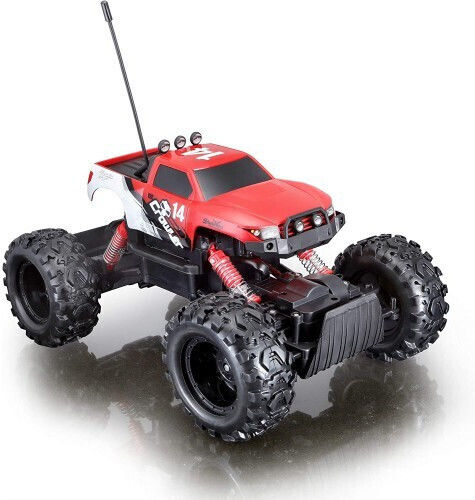 Maisto Tech New Version Rock Crawler Радиоуправляемо Автомобил Чудовищен камион Сребрист