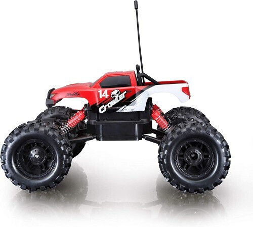 Maisto Tech New Version Rock Crawler Радиоуправляемо Автомобил Чудовищен камион Сребрист