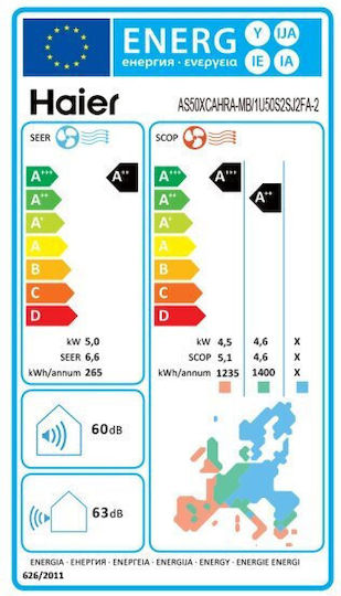 Haier Expert Κλιματιστικό Inverter 18000 BTU A++/A++ με Ιονιστή και WiFi Black