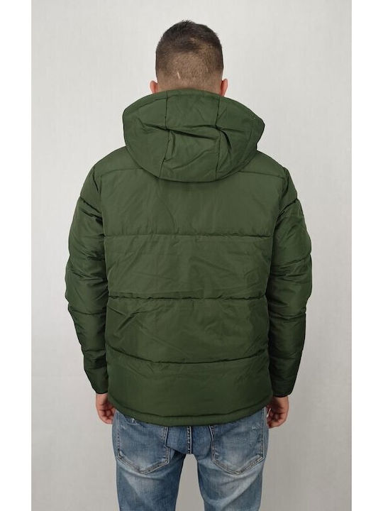 Jack & Jones Χειμωνιάτικο Μπουφάν Puffer ΠΡΑΣΙΝΟ