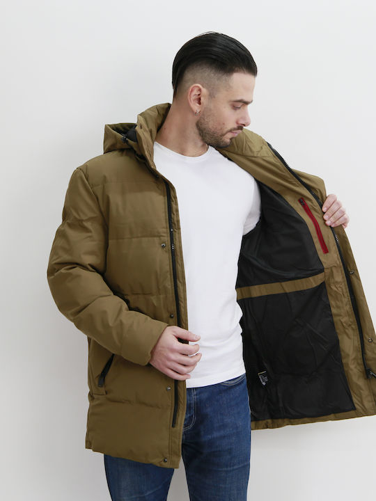Winter Jacket Puffer Tabac Brown