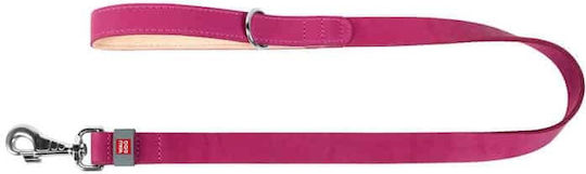 Waudog Natural Leather Dog Leash 20mm Width 122cm Length Pink