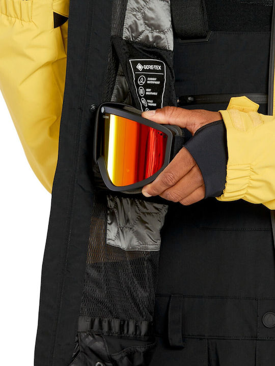 Winter Jacket Hardshell Waterproof and Windproof Dark Yellow