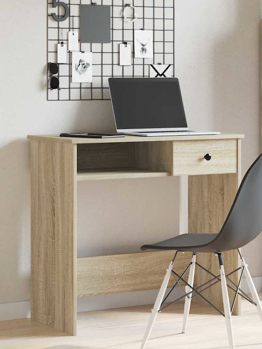 Desk Wooden Sonoma Oak 80x40x75cm