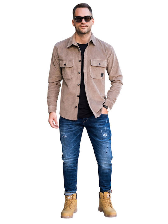 Rebase Overshirt Corduroy Shirt Beige