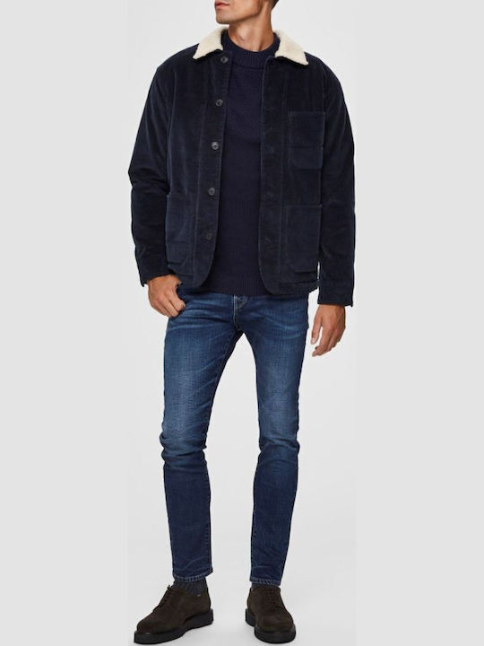 Ανδρικό Παντελόνι Τζιν με Slim Εφαρμογή D.blue