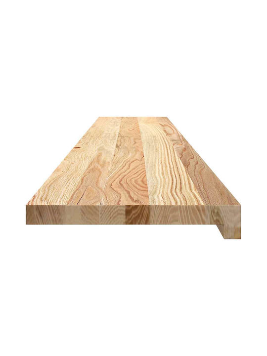 vidaXL Window Sill Wooden W140xH25cm