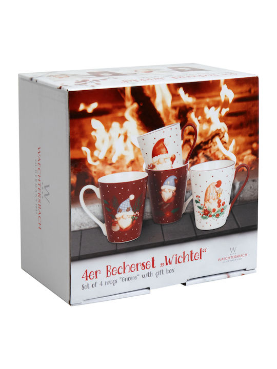 Konitz Set Christmas Mugs Porcelain 4pcs