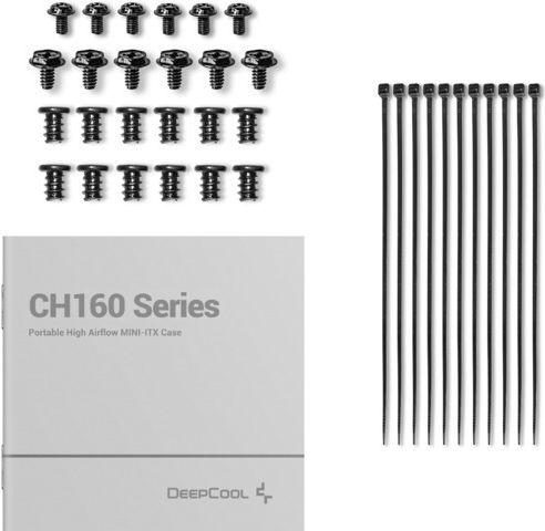 Deepcool CH160 Gaming Mini Tower Кутия За Компютър Със Страничен Прозорец Черна