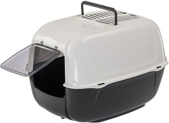 Ferplast Prima Cat Toilet Closed Black L52.5 x W38 x H39.5cm