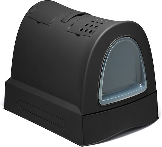 Imac Zuma Cat Toilet Closed with Filter Black L56 x W40 x H42.5cm