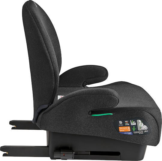 Kikka Boo i-Boost Καθισματάκι Αυτοκινήτου High-back Booster i-Size με Isofix Black
