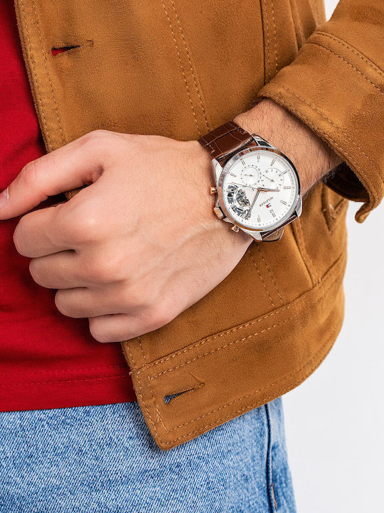 Tommy Hilfiger Baker Ρολόι Μπαταρίας με Δερμάτινο Λουράκι