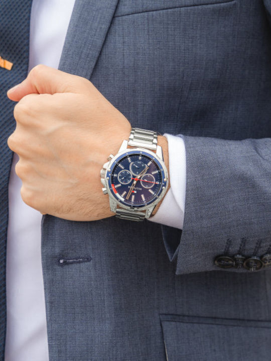 Tommy Hilfiger Mason Ρολόι Μπαταρίας με Μεταλλικό Μπρασελέ