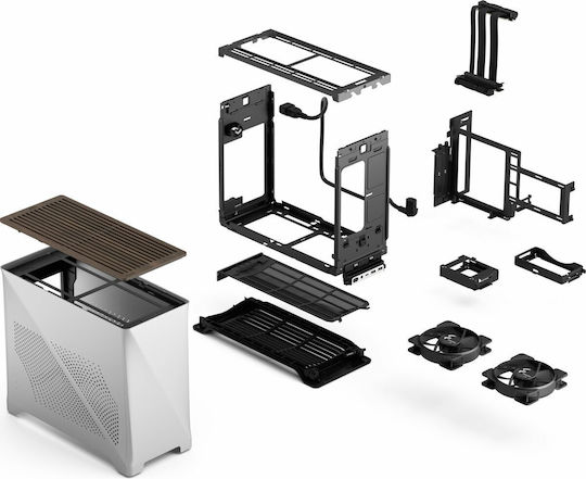 Fractal Design Era 2 Mini Tower Κουτί Υπολογιστή Ασημί