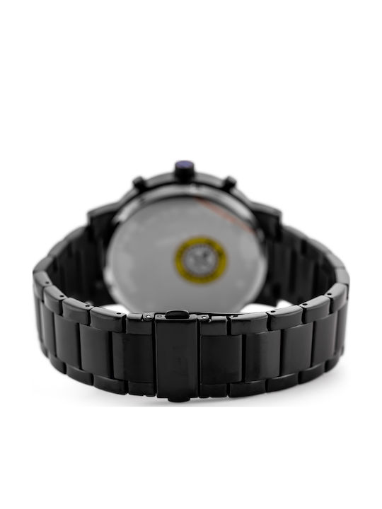 Tommy Hilfiger Evan Men's Watch 44mm Chronograph Battery with Black Metal Bracelet