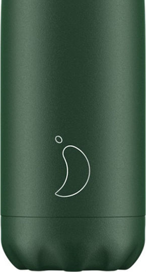 Chilly's All Matte Flasche Thermosflasche Rostfreier Stahl BPA-frei 500ml All Matte Green