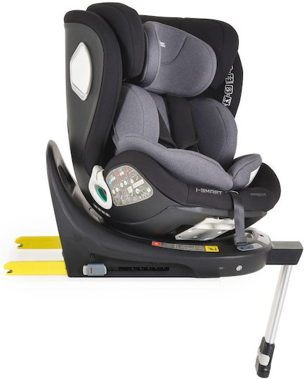 Cangaroo i-Smart Καθισματάκι Αυτοκινήτου i-Size με Isofix Black 0-36 kg